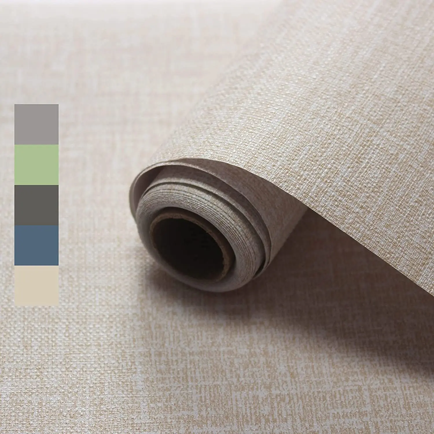 

Self Adhesive Waterproof Grasscloth Peel Stick Wallpaper Linen Wallpaper Removable Contact Paper Cabinets Countertops Decor