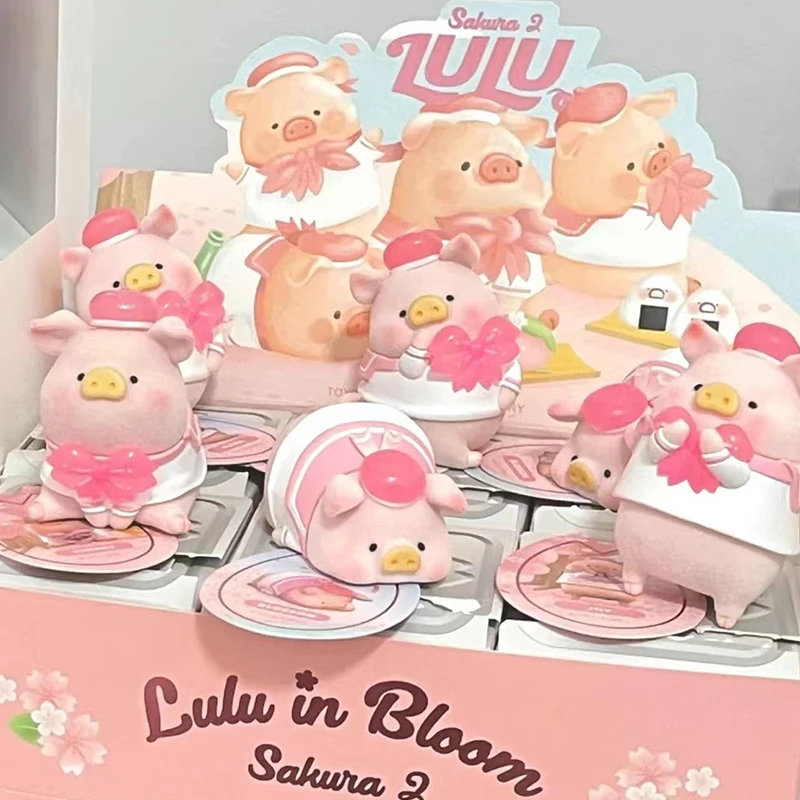 Новинка Lulu свинка в цвету Сакура 2 таинственный сюрприз коробка фигурка кавайные