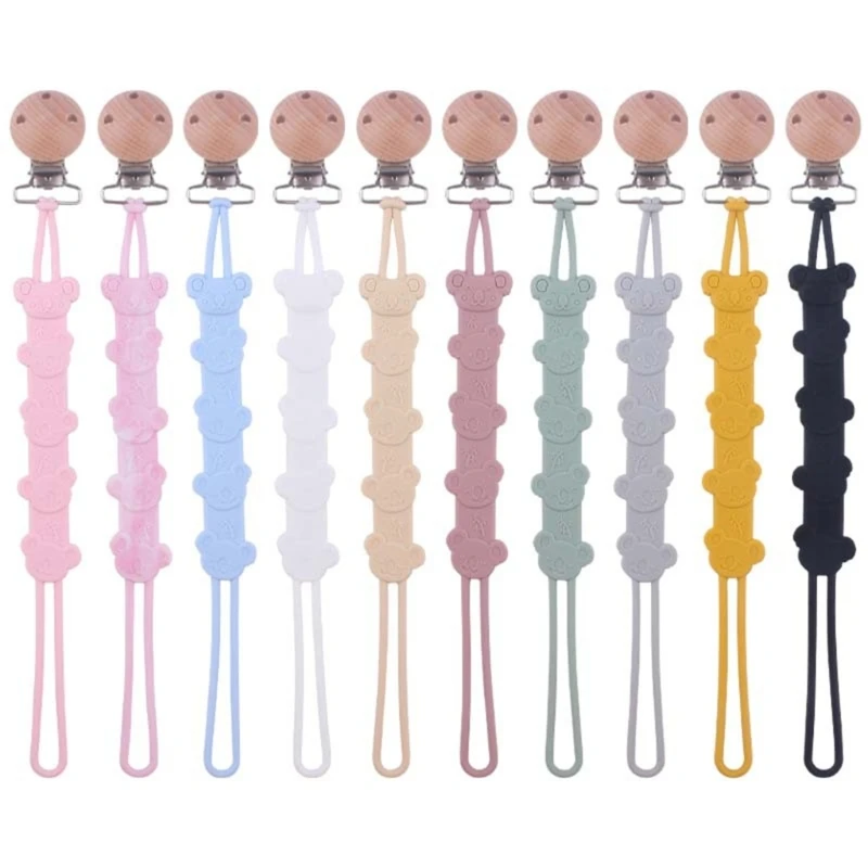 

Koala Pacifier Clip Anti-Lost Teether Chain Nipple Chain Toddlers Teething Gift