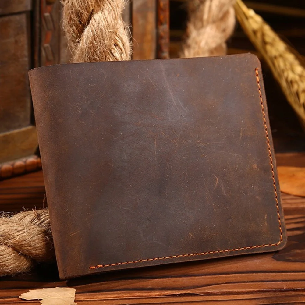 

Fashion Classic Money Bag Clutch Purse Small Multiple Card Slot Anti-scratch Exquisite PU Leather Solid Men Wallet Vintage