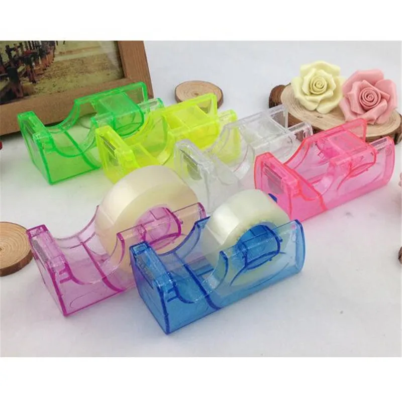 

Portable Cutting Holder Seat Tape Base Tape Machine Tape Scotch Glue Desktop Cutter Small Paper 2pcs Adhesive Tear Dispenser