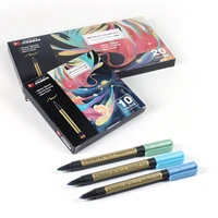 1020 color metallic marker pens assorted premium paint pen set writing for black paper wedding guest book craft supplies glass