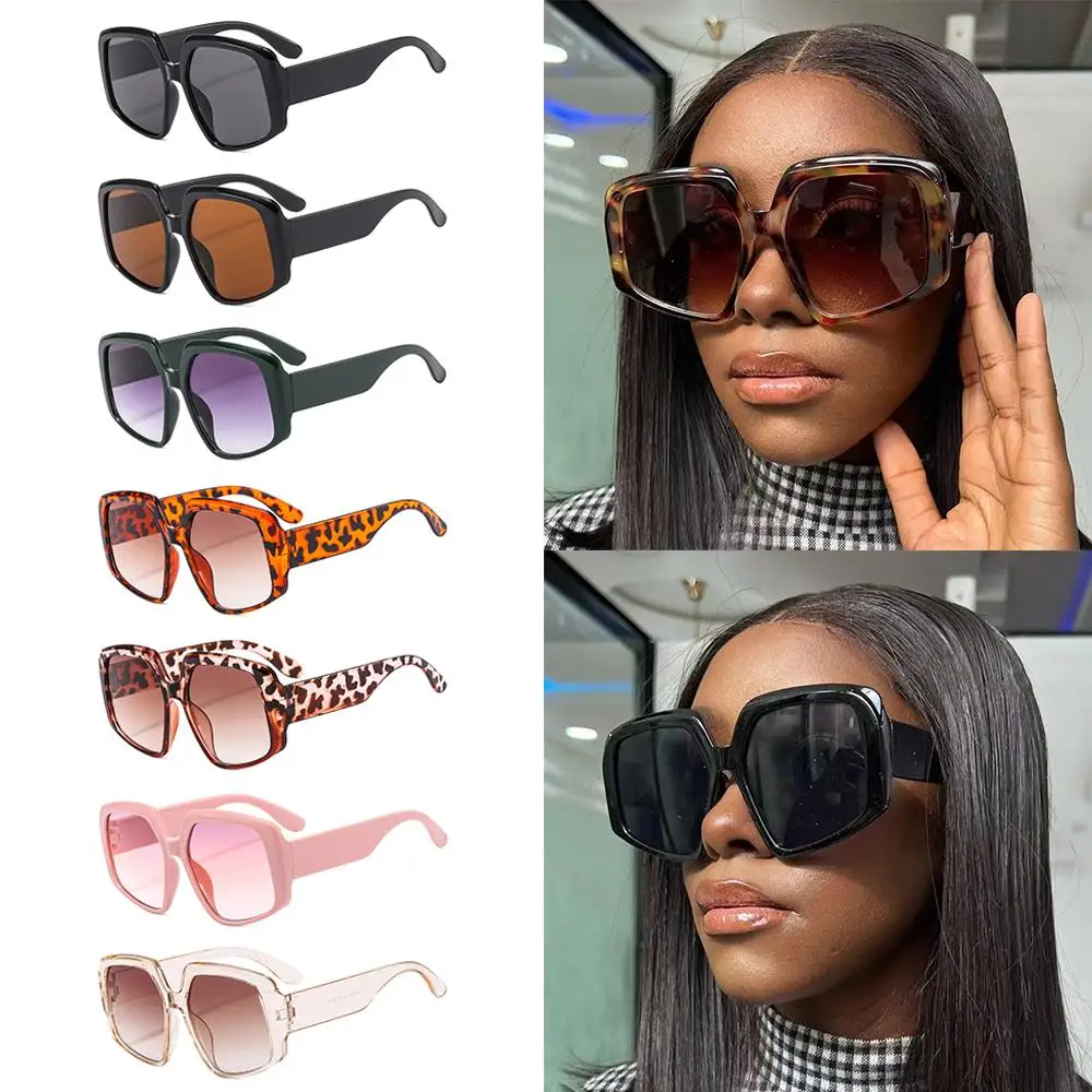 

Vintage Trendy Large Fashion Women's Oversized Sunglasses Goggle Shades Square Sun Glasses