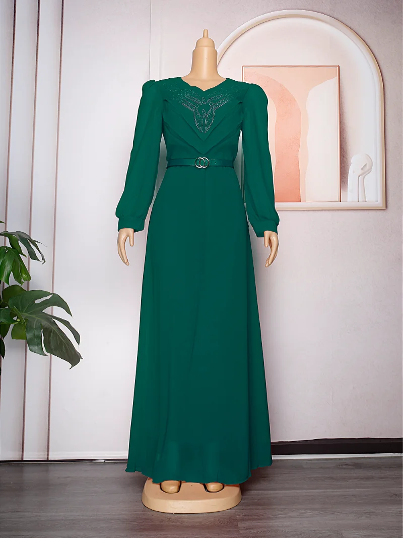 African Dresses For Women 2023 Spring New Fashion Muslim Ankara Wedding Gowns Elegant Muslim Kaftan Party Maxi Long Dress