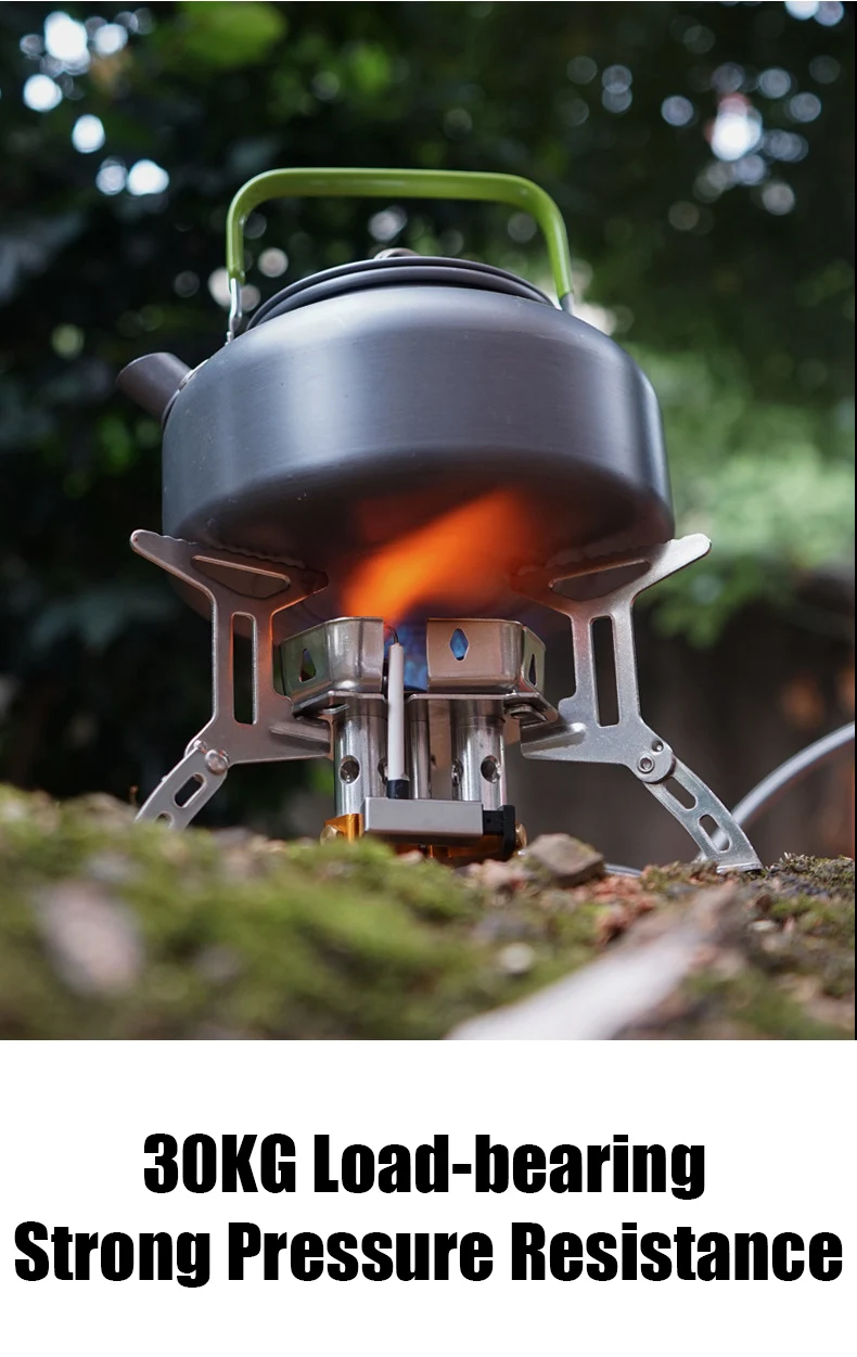 5800W 3 Burners Camping Gas Stove Foldable Piezo Ignition Lightweight Windproof Backpacking Stove Outdoor Sport Cooking Stove images - 6