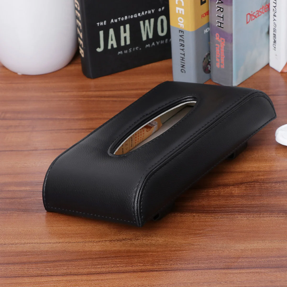 

1 PC Practical Leather Car Sunshade Box Tissue Container for Vehicle Car