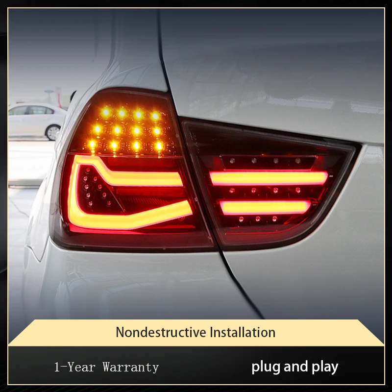 Автомобильные фары для BMW E90 Задние фонари 320 328 Задний фонарь 316i 318i 330i Full LED DRL 2009 2010