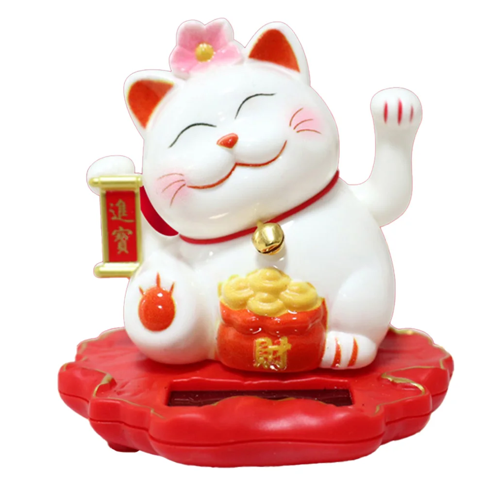 1 шт. солнечные украшения Lucky Cat светочувствительные с большим питанием