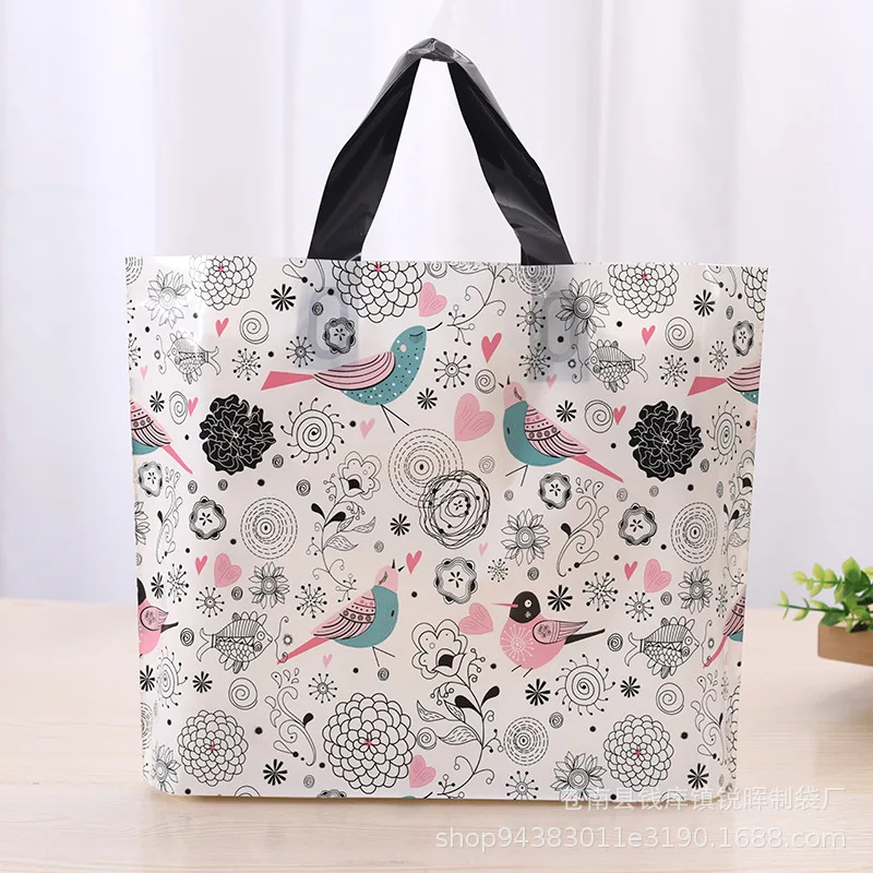 

Manufacturers pe tote bags in stock wholesale clothing plastic packaging bags gift shopping bags custom-made logo can be printed