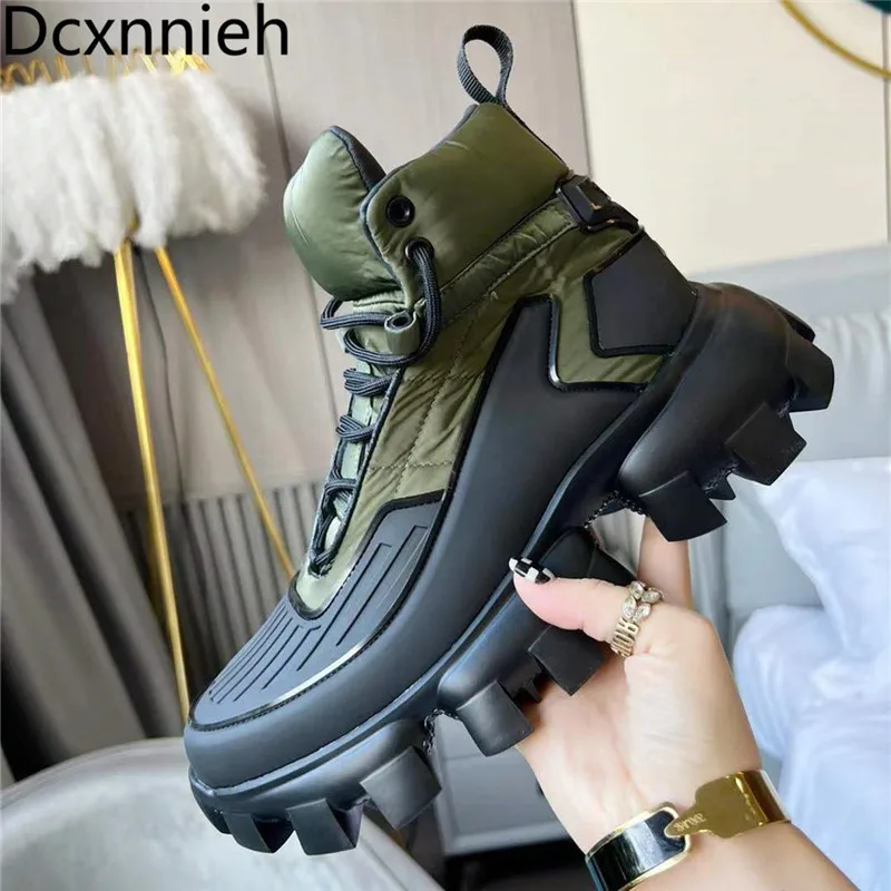 Spring Autumn Multicolour Runway Daddy Shoes Increasing Casual Shoes Space Cotton High Gang Mixed Colors Lace-Up Sports Shoes images - 6