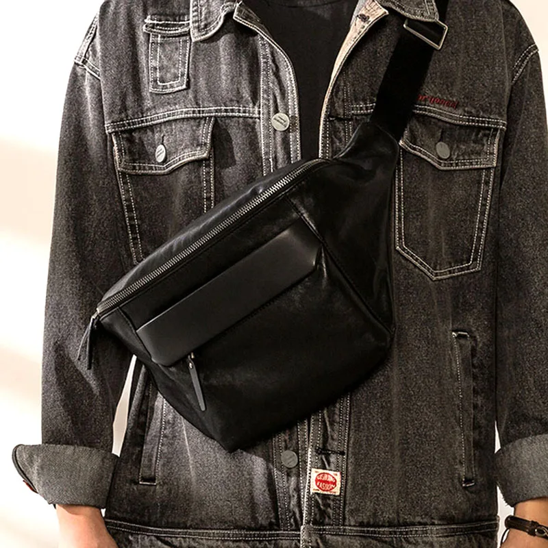 AETOO  New Japanese leather messenger bag men's shoulder tooling large-capacity Korean version messenger bag casual ins cowhide
