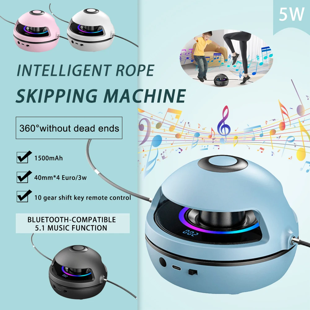 

Smart Automatic Electric Skipping Machine Remote Control Digital Counter Intelligent Rope Multi-person Home Exercising Fitness