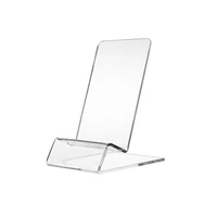 Clear Acrylic Phone Holder Portable Display Stand Rack Stand for Cell Phone Desk Accessories Card Holders Office Supplies