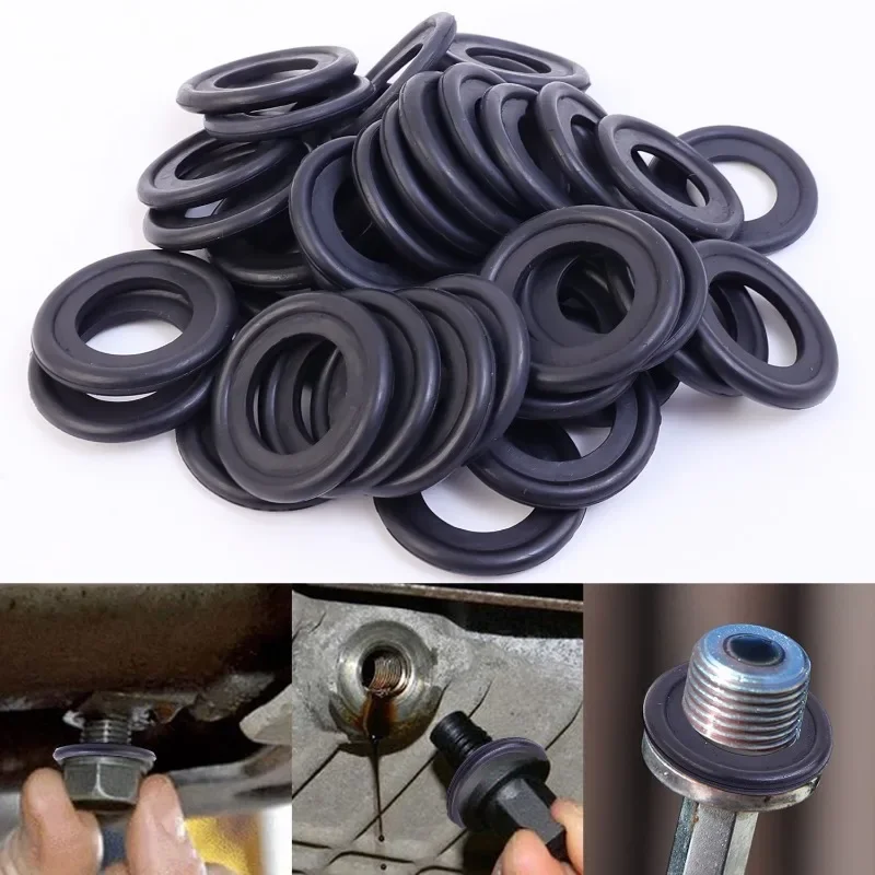 Автомобильный сливной винт масляного поддона резиновая прокладка M12/M14 пробки