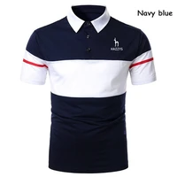 summer hazzys 2022 foreign trade new mens three color casual short sleeve t shirt mens lapel slim golf polo shirt