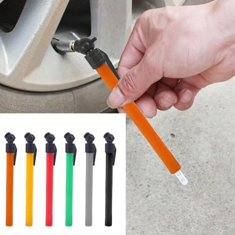 

Tire Pressure Pen Pencil Tire Pressure Gauge 5-50 PSI 50-350KPA Heavy Duty Aluminum Body And Metal Made Nozzle With Pocket Clip