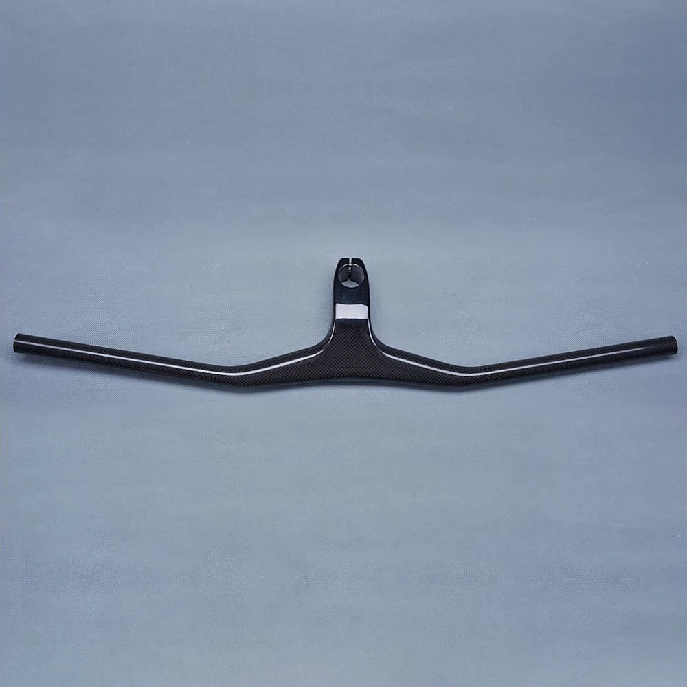 БЕЗ ЛОГОТИПА Глянцевый карбоновый руль 3K MTB Велосипедный Горный интегрированный