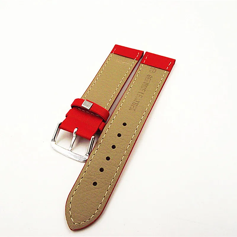 Wholesale 250PCS / Lots 12MM 14MM 16MM 18MM 20MM PU With Genuine Leather Watch Band Watch Strap 10 Colors Available -110901