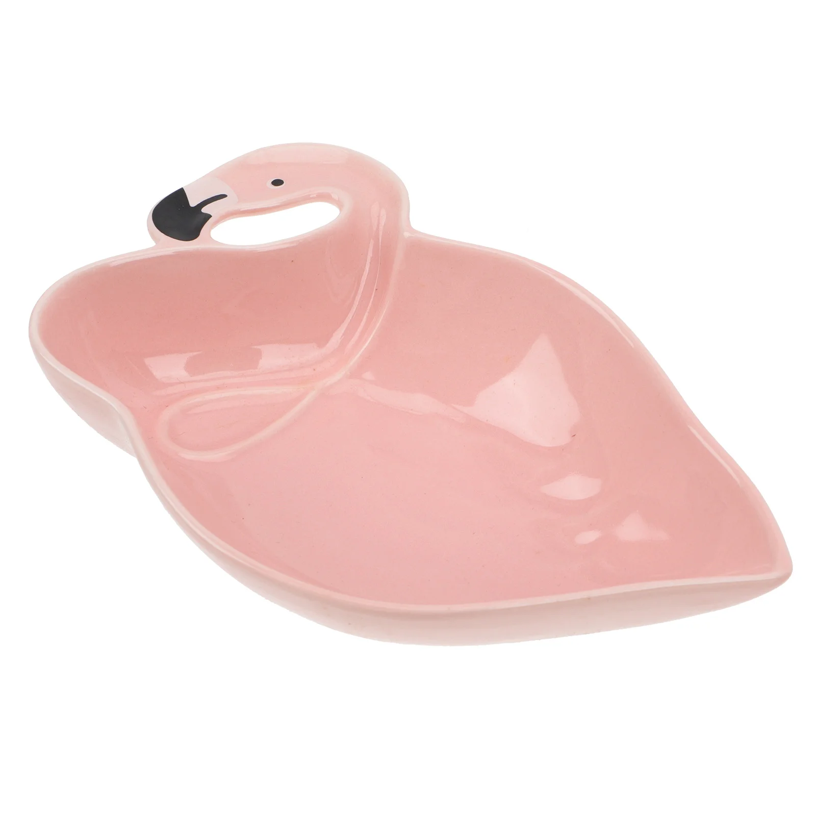 

Pink Dishes Dinnerware Sets Flamingo Bowl Candy Serving Ring Holder Multi-function Salad Ceramics Kitchen Supply Home Child