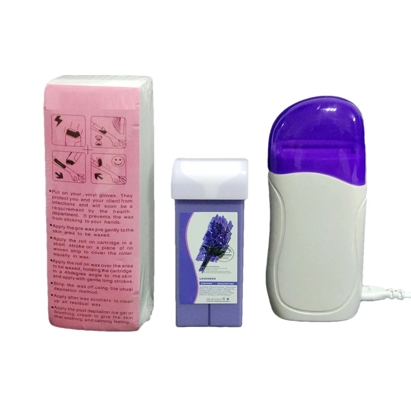 

3PCS/Lot Waxing Machine Roll-On Cartridge Depilatory Wax Heater Hair Removal Epilator Machines Painless Hair Removal With Wax Pa
