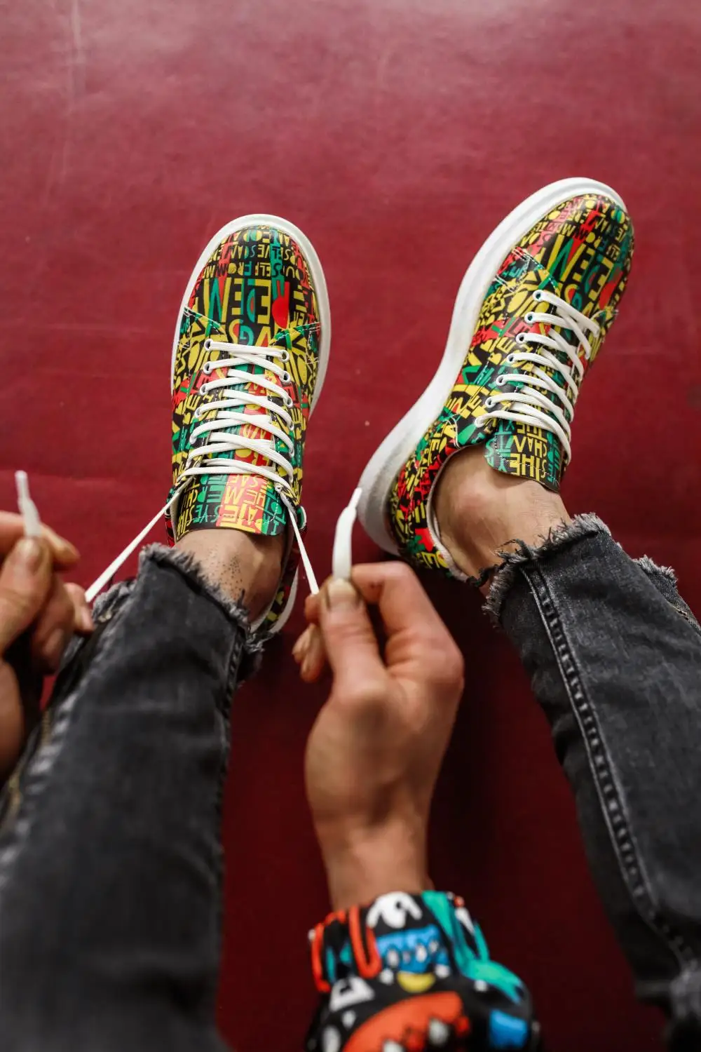 

Knack Digital Print Shoes R044 Pate Colorful High Quality Comfortable Fashionable Design Style Fashion Male Shoes