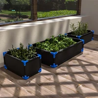 reusable rectangle nonwoven fabric grow bag home gardening planting container planter flower pot vegetables growing plantpot
