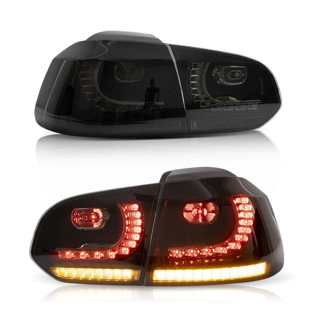 

Car Accessories For Volkswagen VW Golf 6 GTI R MK6 2010-2014 LED Sequential tail Lights Smoke/Tinted DRL Signal Automotive
