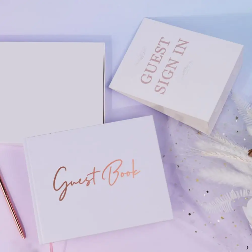 Элегантная Свадебная Гостевая книга для градуирования набор приема детских