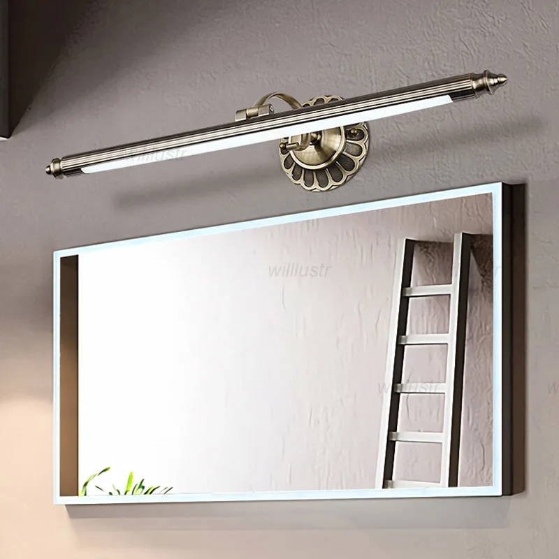 Роскошная металлическая акриловая настенная лампа в стиле ретро