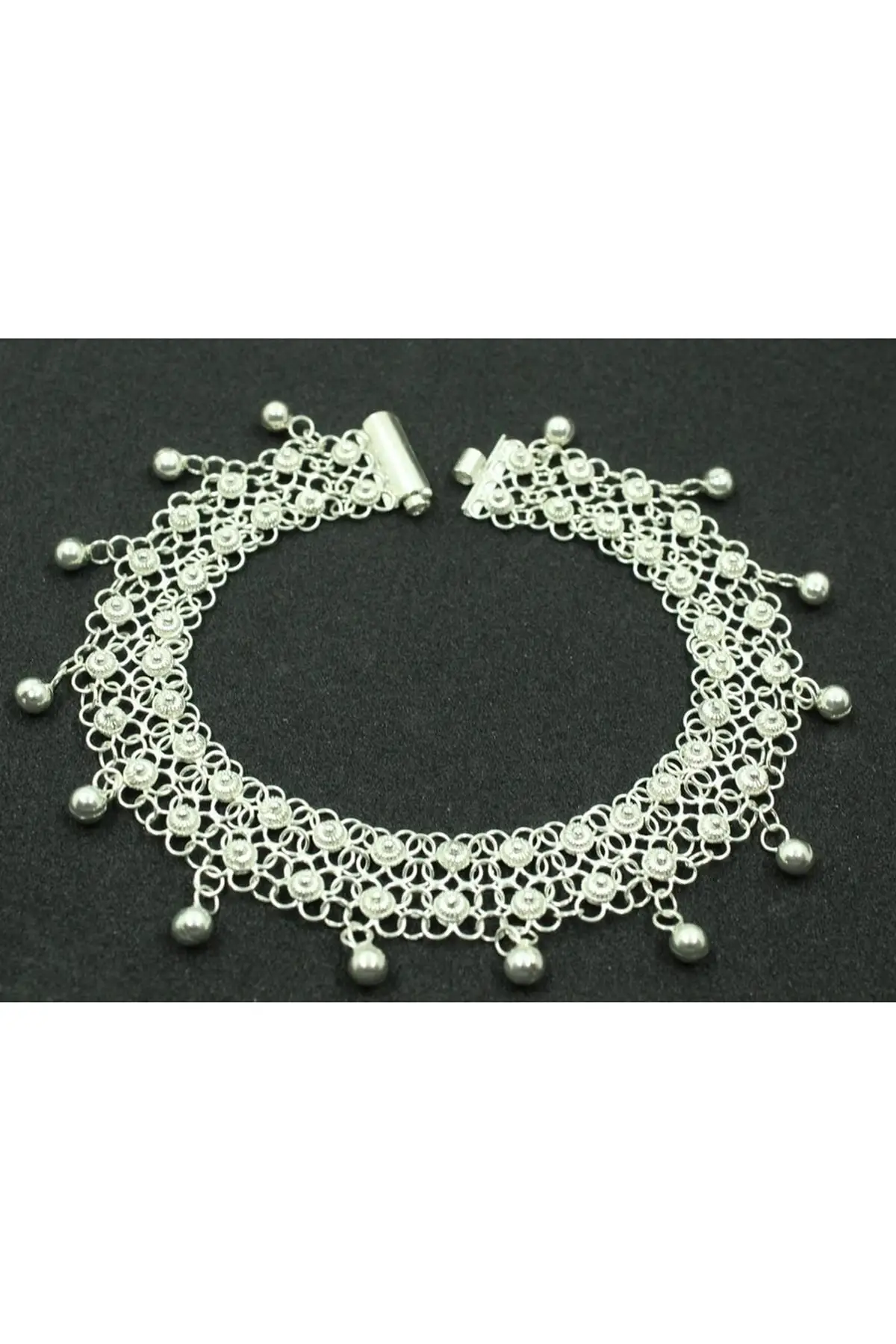 

Silver Bangle Filigree Hand Handwork Bangle Model Aykat Filigree Coriander Anklets THL-12