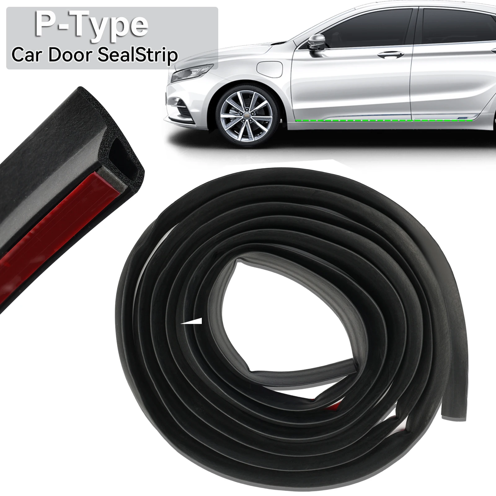 

Уплотнительная лента для кромки автомобильной двери типа P резиновые уплотнительные ленты уплотнительная лента для защиты от пыли и дождя наполнитель герметик автостайлинг 4 м