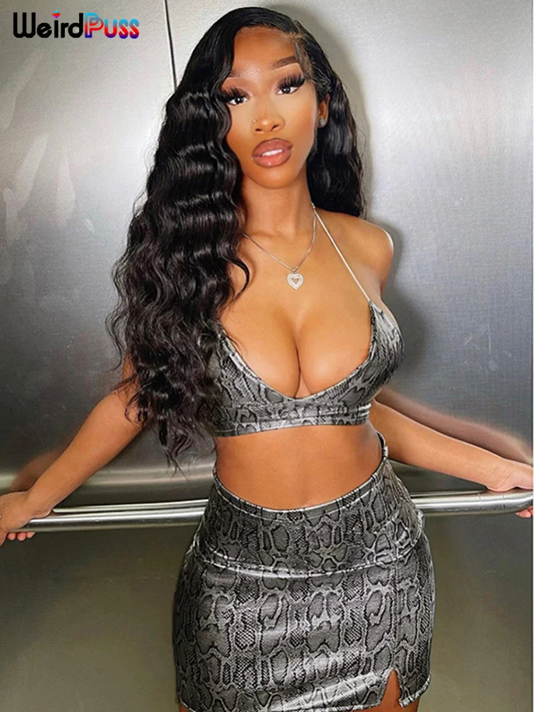 Необычная Сексуальная женская кофта со змеиным принтом с открытой спиной и