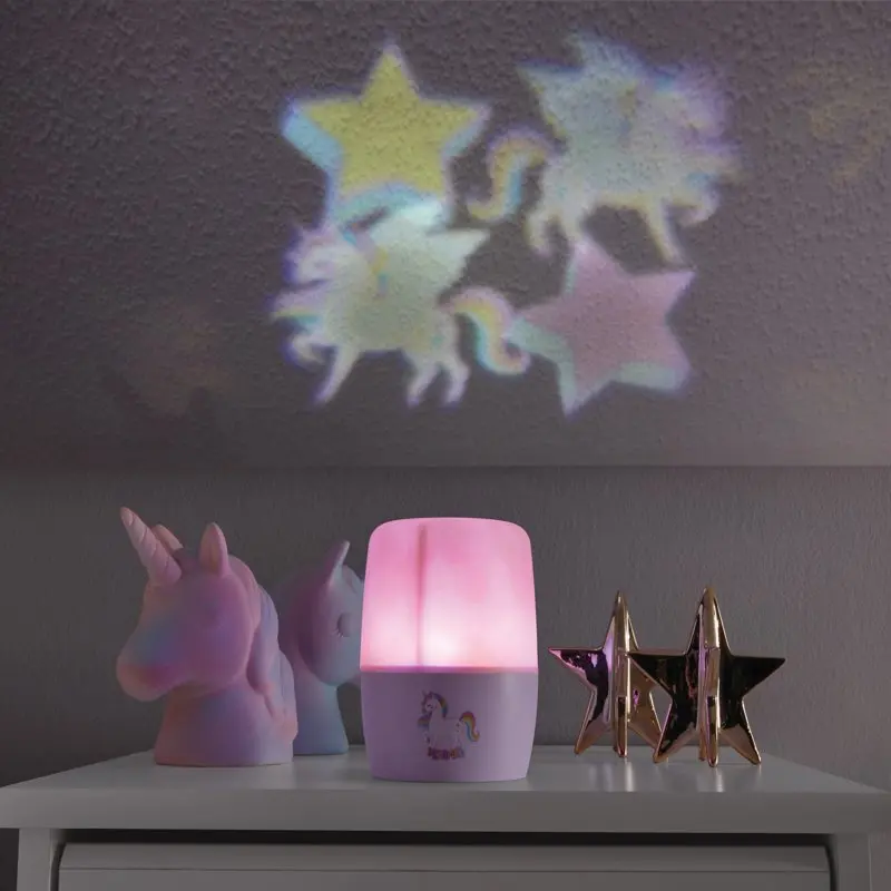 

Unicorn LED Projector Lamp with USB, Pink, 4.9"H