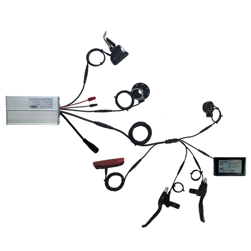 

Контроллер квадратной волны для электровелосипеда Ebike, 36 В/48 В, 1000 Вт, моторное колесо JN LCD S900, водонепроницаемый 9-жильный разъем