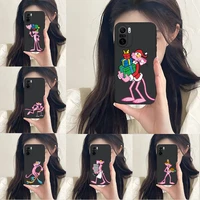 pink panther phone case fundas for xiaomi mi 12 pro 11 11t 11i 11x 9t 10t poco m3 pro x3 nfc f3 redmi 9 8 black cover