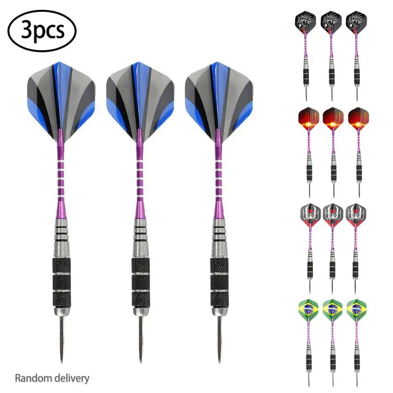 

3 Pcs Hot High-end Professional Game Club Dedicated Colorful Patterned Anti-fall All-metal Darts Needle Throwing Tip New