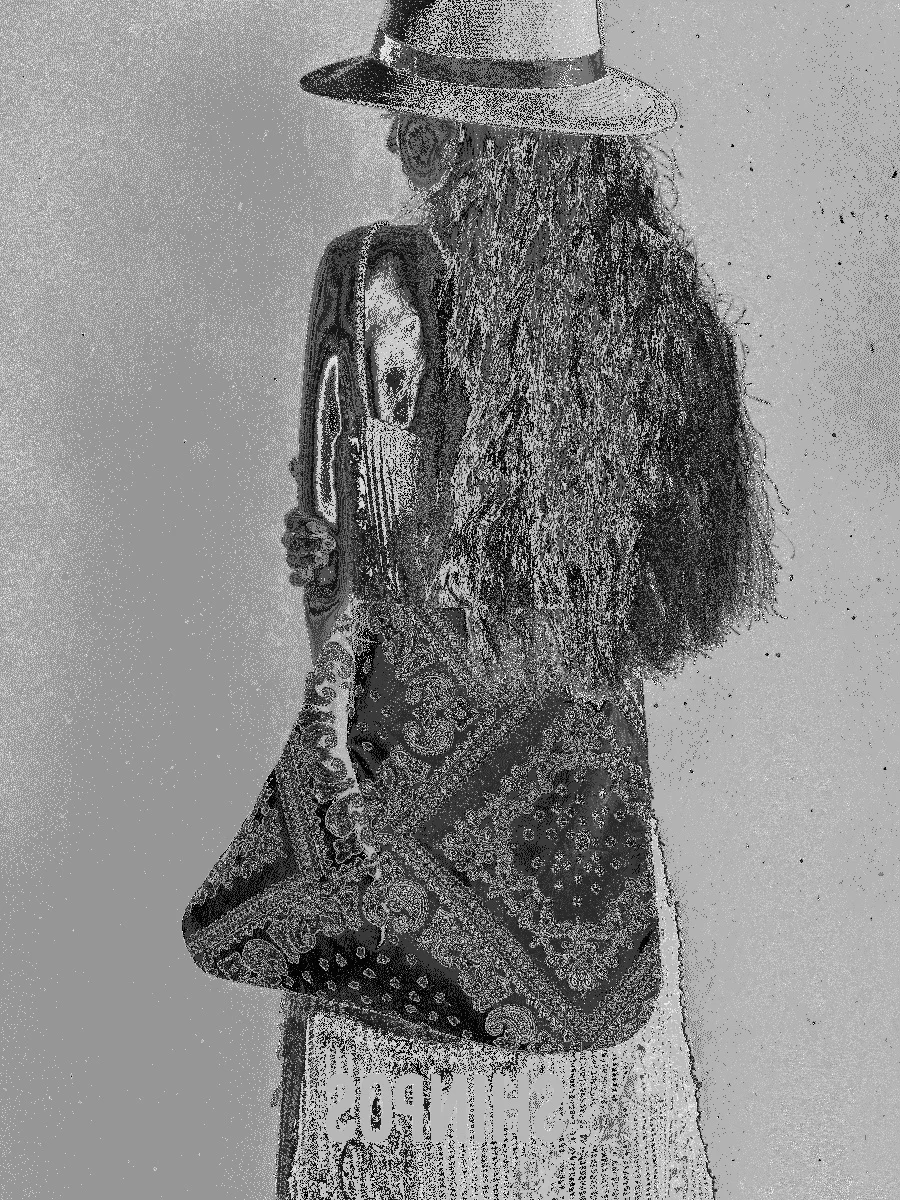 Черная парусиновая сумка на плечо большая толстая богемная тканевая портативная