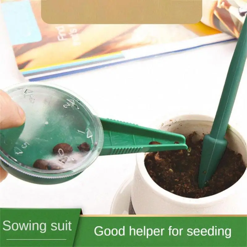 

Seed Sower Plant 5 File Adjustable Seeding Dispenser Tools Planter Hand Held Flower Grass Plant Seeder Garden Multifunction