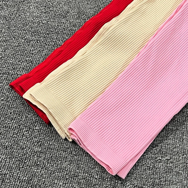 Ribbed Women Tracksuit Seamless Yoga Wear Set Gym Set Woman 2 Pieces Sports Bra Fitness High Waist Leggings Workout Shorts Women