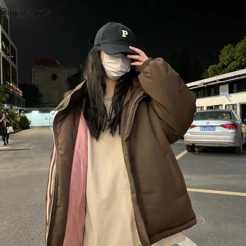 Winter Jacket Woman 2022 Fashion Hooded Parka Womens Thick Streetwear Coats Female Oversize Causal Loose Jackets Clothing Female