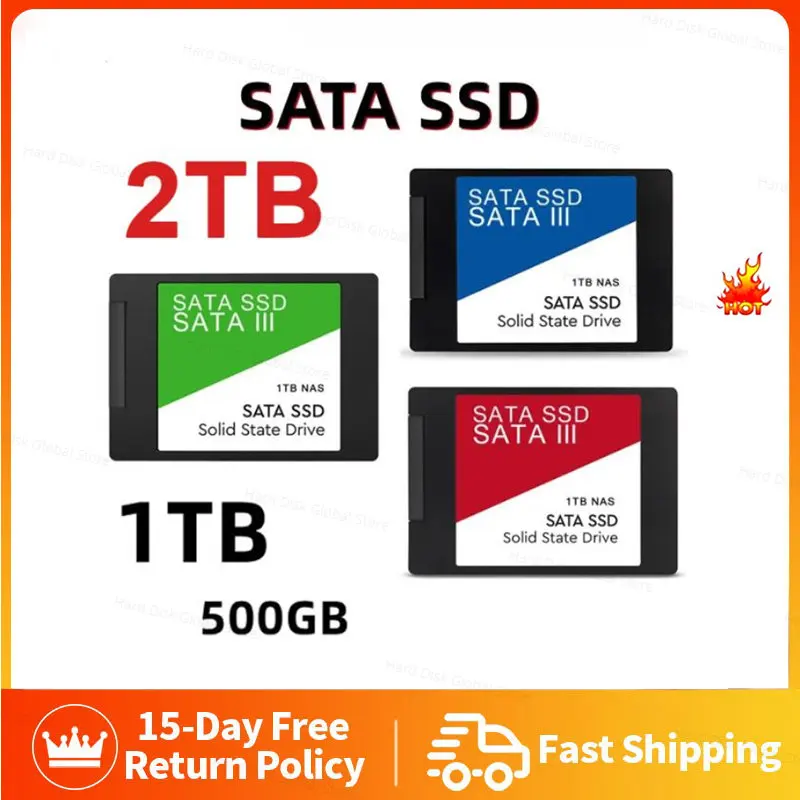 

2023 New SSD 1TB 2TB 4TB Hard Drive Disk Sata3 2.5 Inch Ssd TLC 500MB/s Internal Solid State Drives for Laptop and Desktop