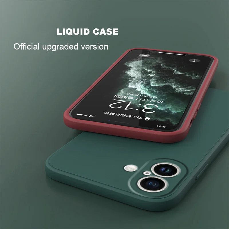 Luxury Original Liquid Silicone For iPhone 16 Pro Max 15 14 13 12 11 Mini Plus X XR 7 8 colorful fashion Cover