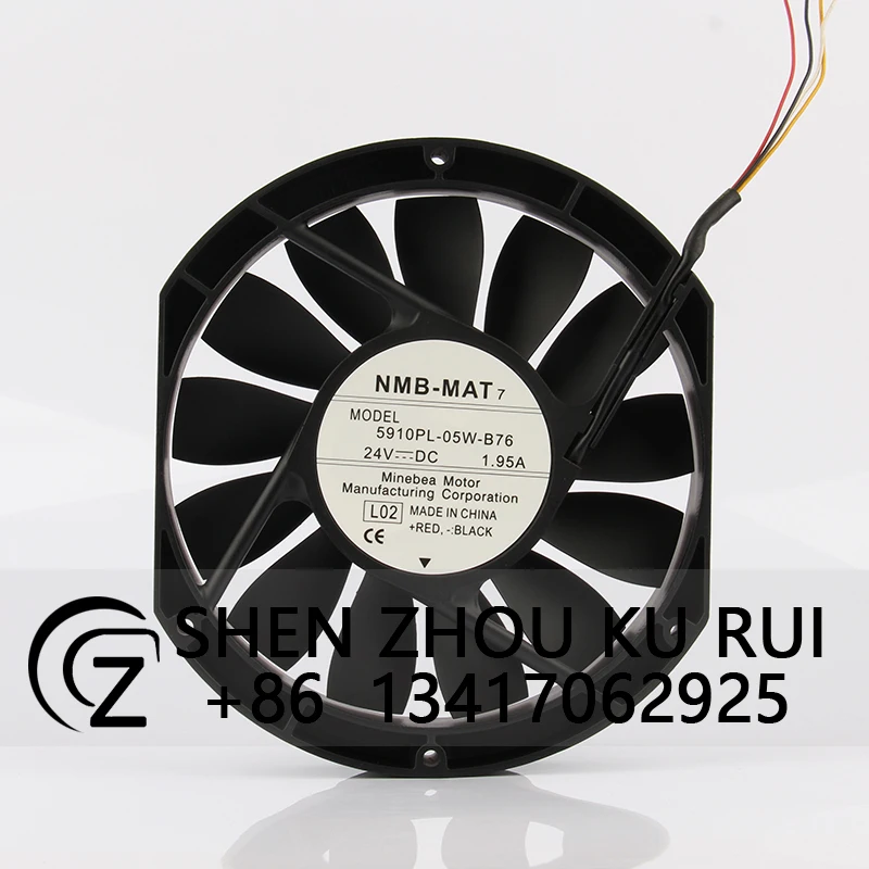 Чехол вентилятор охлаждения для NMB 5910PL-05W-B76 DC24V 1.95A EC AC 17025x25 мм 17 см, инверторный вентилятор, вентиляция сервера, центробежная вентиляция