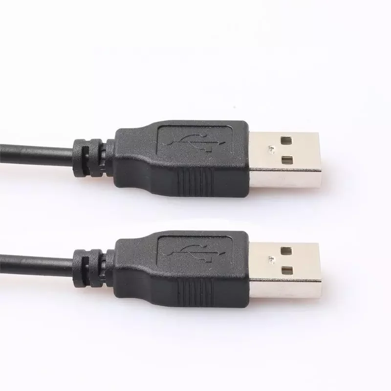

NEW2022 Double USB Computer Extension Cable 0.5M 1M USB 2.0 Type A Male to A Male Cable Hi-Speed 480 Mbps Black Data Line Cables