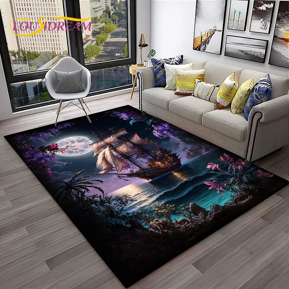 

3D ковёр с пиратским кораблём LOUSIDREAM