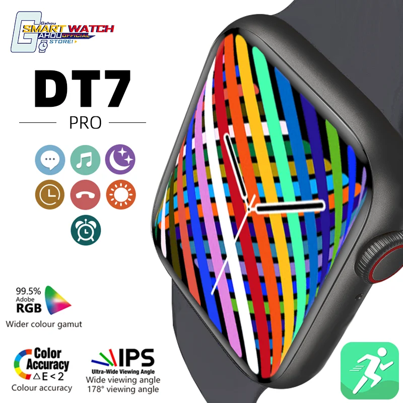 

Smart Watch DT7 Pro Men Women smartwatch iwo Watch 7 Wireless Charging Dial Call Fitness Tracker For IOS Android xiaomi PK IWO14