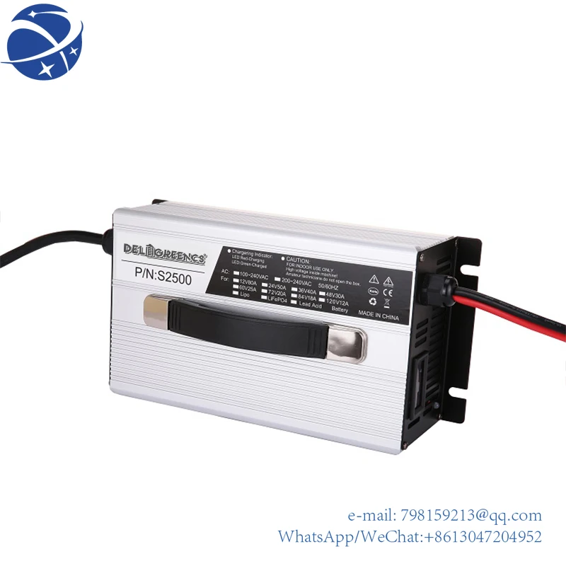 

Factory Direct Price E-bike 12V 48V 30A 40A 50A Lead Acid LiFePo4 Battery Charger With Different Plug