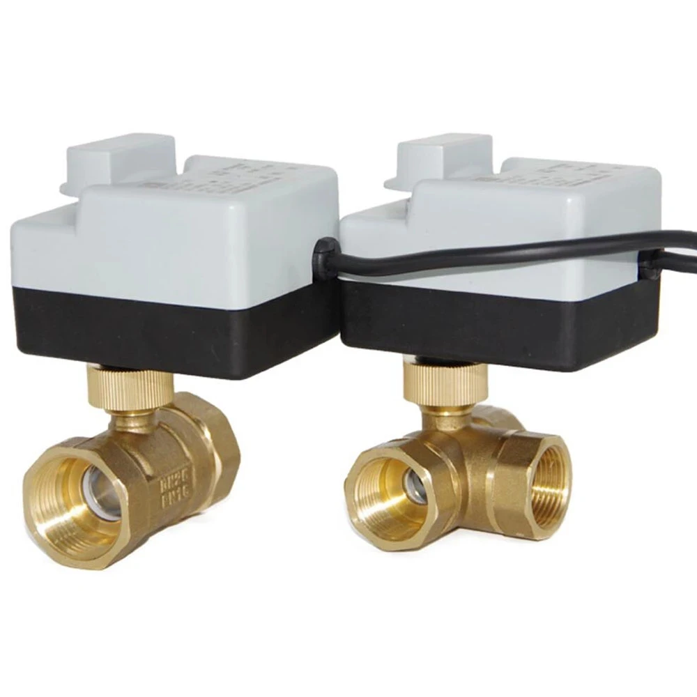 

Brass Motorized Ball Valve 3-Wire Two Control Electric Actuator AC220V 3 Ways /2 Way DN15 DN20 DN25 DN32 DN40 with Manual Switch