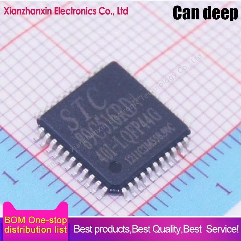 

5PCS/LOT STC89C516RD QFP44 Micro controller chip brand new original