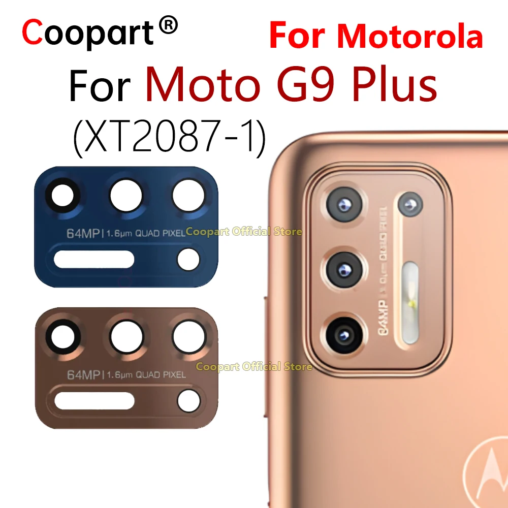 New Coopart стеклянная крышка объектива задней камеры для Motorola Moto G9 Plus XT2087-1 с клейкой